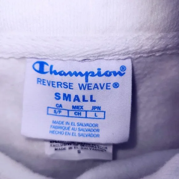 Champion Georgetown Hoyas White Pullover Sweatshirt Hoodie - Picture 6 of 8